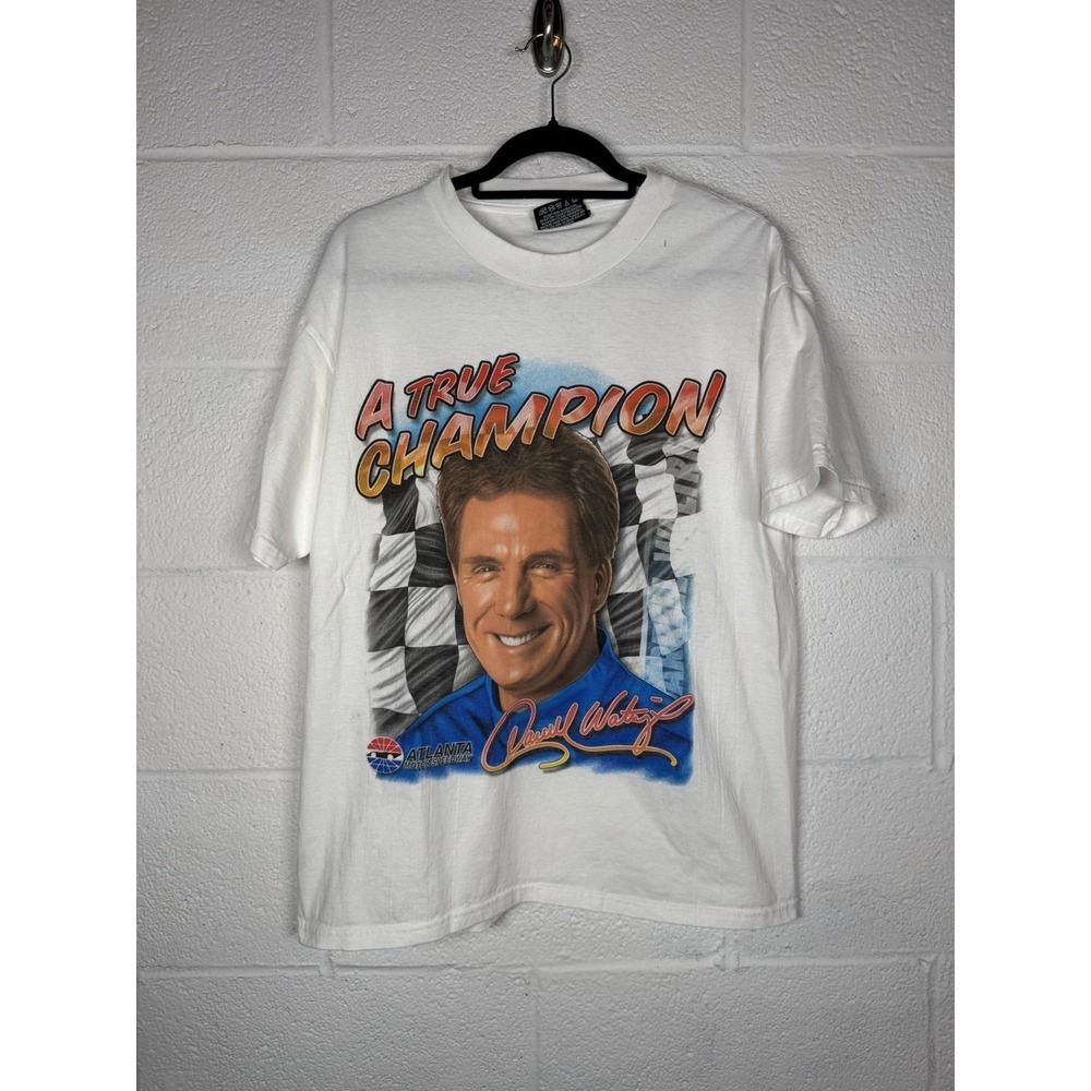 Vintage 2000 Darrell Waltrip NASCAR Atlanta Motor Speedway Graphic T Shirt M